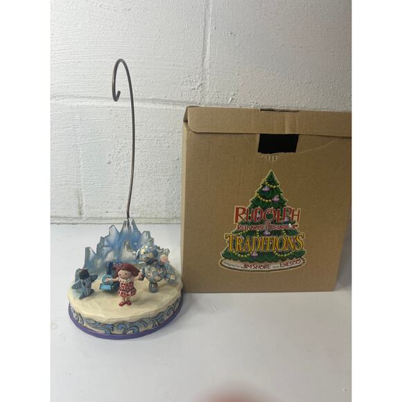 Jim Shore Rudolph the Red Nosed Reindeer "Figurine Ornament Holder" #4009806 NIB - Picture 1 of 8